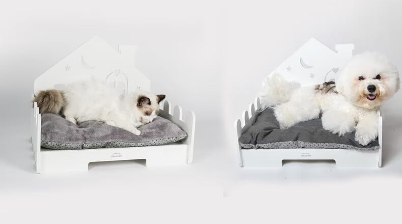 Bốn mùa phổ quát đỏ mùa hè mèo giường mèo mèo nhỏ thú cưng sofa giường mùa hè mát mẻ thoáng khí cung cấp mèo - Cat / Dog hàng ngày Neccessities 	mua bát ăn cho chó	