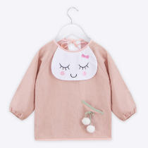 Baby eating coat baby bib kindergarten children long sleeve anti-dressing waterproof anti-dirt apron autumn and winter