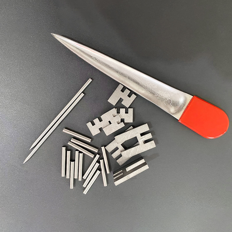 Hand-woven vegetable basket, fruit plate, steel wire closure rack, buckle braided material pry knife closure needle link tube