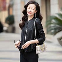 New short folk air for women in leather clothes in spring and autumn 2022 Korean version of leisure loose leather jacket wild ketch