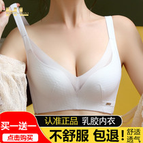 Hong Kong Happiness Fox Lingerie Female small breasts for large gathering without steel ring to receive the breast discharge saggy bra suit