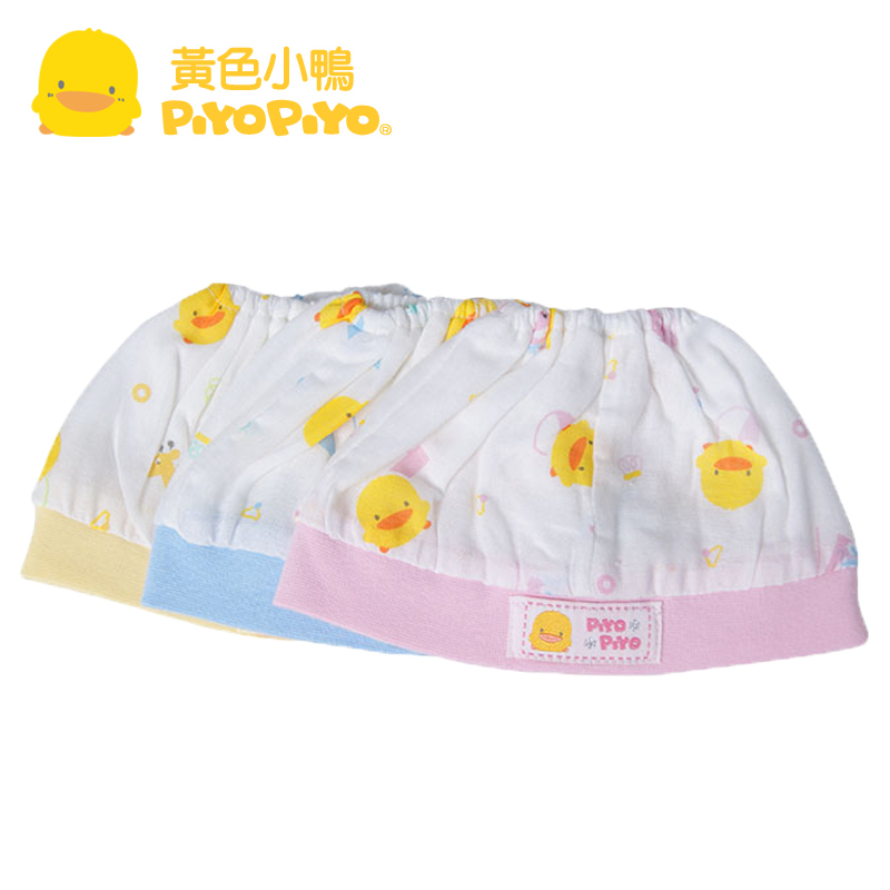 黄色小鸭纱布胎顶帽 新生儿帽子胎帽夏季 宝宝胎帽 全棉 夏 32513