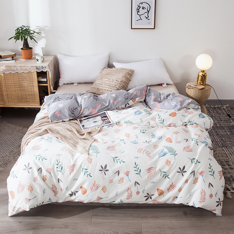 Duvet cover Single cotton 1 meter 5 single cotton quilt cover 200x230 double mattress cover Quilt single Nordic wind fresh