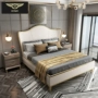 Mỹ nhẹ sang trọng giường da rắn gỗ đôi giường Ý Pháp net đỏ mềm giường hiện đại tối giản chủ phòng ngủ - Giường giường ngủ hai tầng