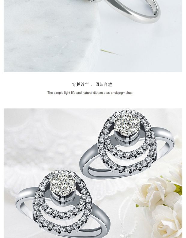 S925 sterling bạc tourbillon treo hai lớp hai vòng tròn chói có thể xoay âm thanh chuông với cùng một vòng màu đỏ đoạn nhan vang
