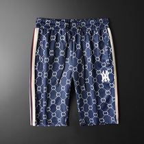 2021 new casual shorts mens light luxury fashion brand summer loose high-end trend mens sports five-point pants