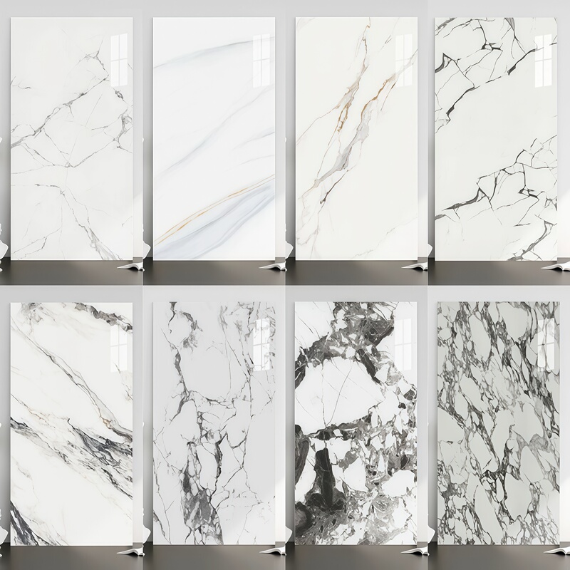Guangdong Foshan White Patterned Bathroom Wall Tiles 600*1200 Living Room Floor Tiles Marble Bulgari Tiles