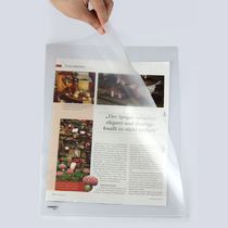 Jindeli E310 A4 thickened single-piece folder transparent file set L-type single-page information paperback 10 packs