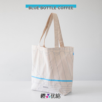 (Spot) South Korea Blue Bottle Coffee Blue Bottle Coffee Seoul limited Toth environmental bag