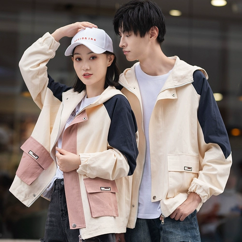 Весенняя парная одежда для влюбленных, осенняя куртка, французский стиль, коллекция 2022, в корейском стиле, популярно в интернете