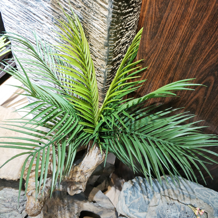 Artificial loose-tailed leaf plastic bundle scattered-tailed sunflower decorative landscaping Phoenix-tailed sunflower leaf Palm leaf