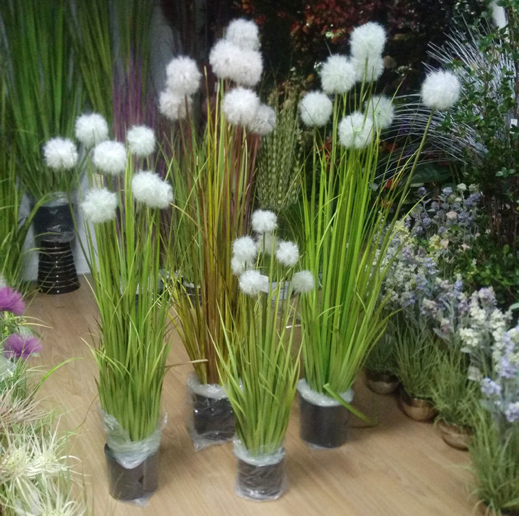 Emulated dandelion potted bonsai Bonsai Dandelion Flower Ball Storefront Decoration Scene Arrangement Shop Window Props Accessories