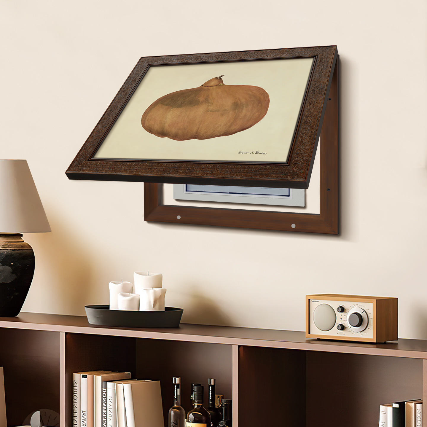 隐藏角落的艺术：抽象电表箱装饰画