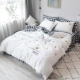 ins giường ròng đỏ giường bedspread khăn trải giường váy denim bông chăn bông đặt phần giường 1.8m chúa gió - Váy Petti