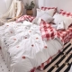 ins giường ròng đỏ giường bedspread khăn trải giường váy denim bông chăn bông đặt phần giường 1.8m chúa gió - Váy Petti