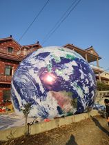  Spot inflatable planet PVC closed-air suspension luminous moon gas model Nine planets rising to the earth moon model