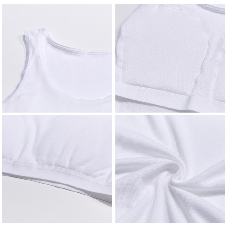 GUNZE County is a girl bra white underwear junior high school female student development vest without steel ring thin strapless breast