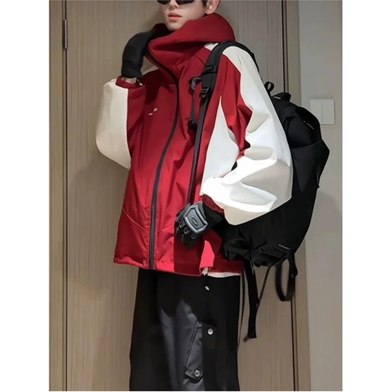 Reversible American-Style Windproof Jacket for Men and Women, Spring and Autumn Functional Outdoor Mountaineering Jacket, Vibe Jacket, Trendy