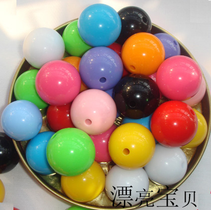 diy handmade string bead ornament accessories string of beads accessories beads 21-24mm mixed color