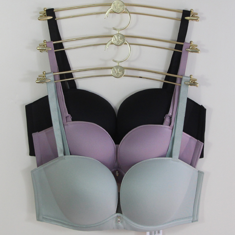 Anlifang's Anduo Sexy Half-Cup Simple Seamless Underwear Without Underwire Thin Cup Push-Up Bra Hb00094