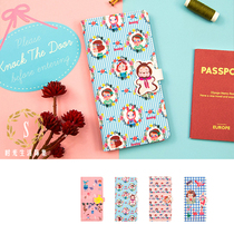  bentoy Annesi Passport holder cute girl candy color leather passport holder) set