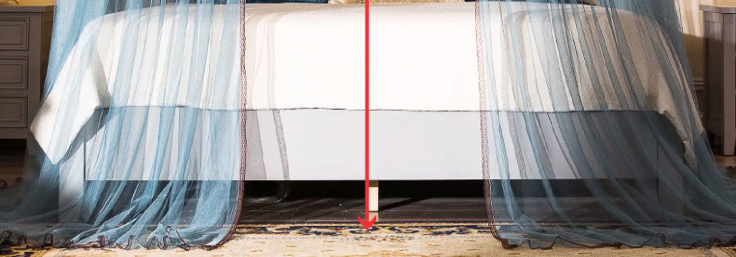 Playboy hướng dẫn lưới chống muỗi u-track khung công chúa mã hóa gió dày 1,8m1,5 mẫu sân nhà - Lưới chống muỗi mùng ngủ treo tường