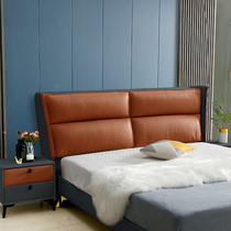 Solid wood headboard Soft bag Simple modern floor-to-ceiling light luxury headboard backrest Soft bag one-piece technology cloth headboard Single buy