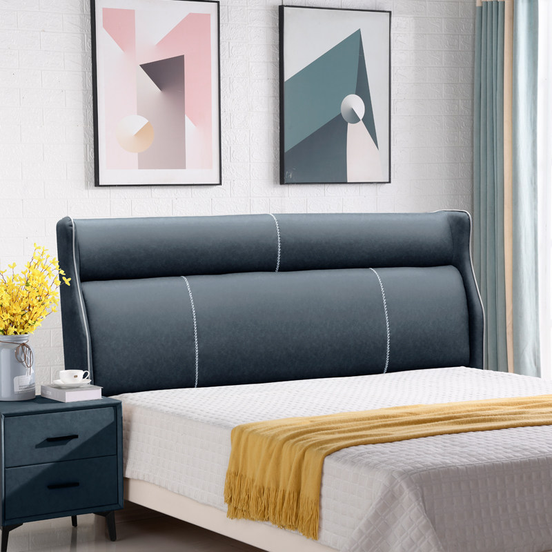 Light luxury bedside soft bag simple solid wood floor double Technology cloth bed head back panel 2021 New bedside single buy