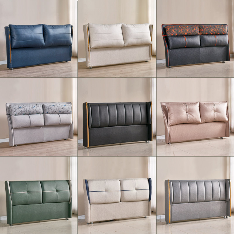 Light luxury headboard soft package simple modern solid wood headboard backrest 1.8 meters custom technology cloth bedside single purchase