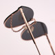 2025 New Women's Sunglasses, Stylish Cat-Eye Chain, Fashionable Korean Trend, Face-Slimming Nylon Sun Protection Sunglasses