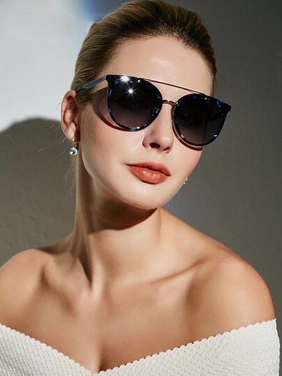 Sunglasses for Women, Korean Style Trendy Sunglasses, Women's Anti-Uv Polarized Small Frame Retro Stylish 2025 Women's Driving Glasses