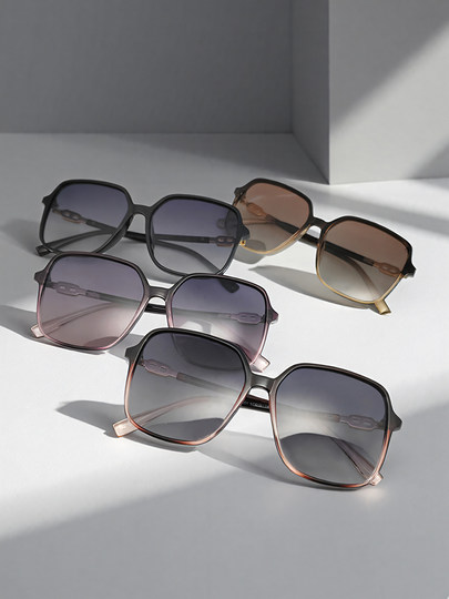 2025 New High-End Sunglasses for Women, Anti-Uv, Large Frame, Lock Buckle, Rhinestone Polarized Sunglasses for Women with Round and Long Faces