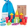 Multifunctional 32 -grain teaching building block collection and sending alarm clock+