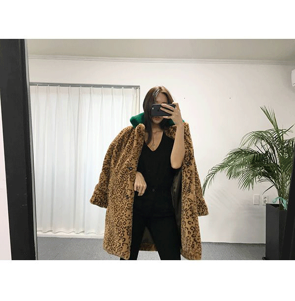 Áo khoác lông báo nữ 2018 thời trang thu đông cổ áo màu xanh lá cây trong đoạn dài ấm áp gầy gò lông nhân tạo áo dạ ép lông cừu