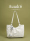 Auudre Niche Design Polka Dot Single Shoulder Underarm Bag for Women 2026 New Summer Large Capacity Commuter Tote Bag