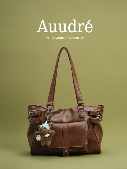 Auudre Simple Retro Commuter Large-Capacity Single-Shoulder Underarm Bag for Women 2026 New Summer Crossbody Tote Bag