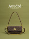 Auudre High-End Textured Vintage Color-Block Single Shoulder Underarm Bag Women's 2026 New Summer Commuter Crossbody Bag
