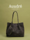 Auudre Simple Casual Retro Large-Capacity Bag for Women 2026 New Summer Versatile Commuter Shoulder Tote Bag