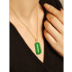 Dairuo Jewelry Emerald Colorless Brand Pendant for Girls Brazilian Natural Chrysoprase National Trend Necklace New Year Gift