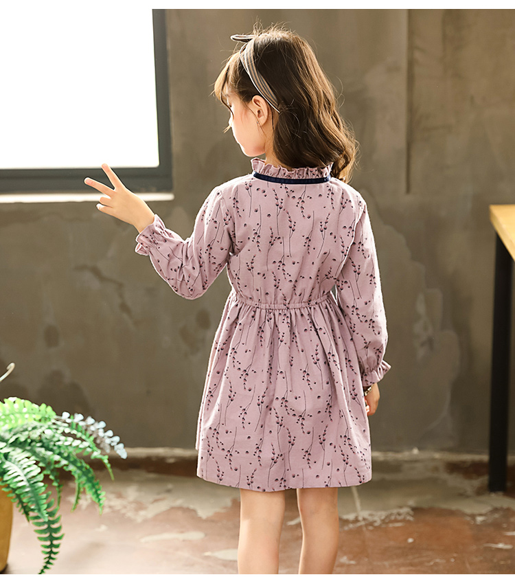 Váy bé gái 2018 phiên bản Hàn Quốc mới của bé gái thủy triều 1 tuổi bé 2 váy công chúa cotton trẻ em ngoại quốc váy đầm phong cách bé gái
