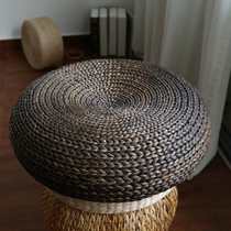  Retro dark futon cushion Futon woven thick tatami cushion Buddha bay window mat Yoga meditation mat