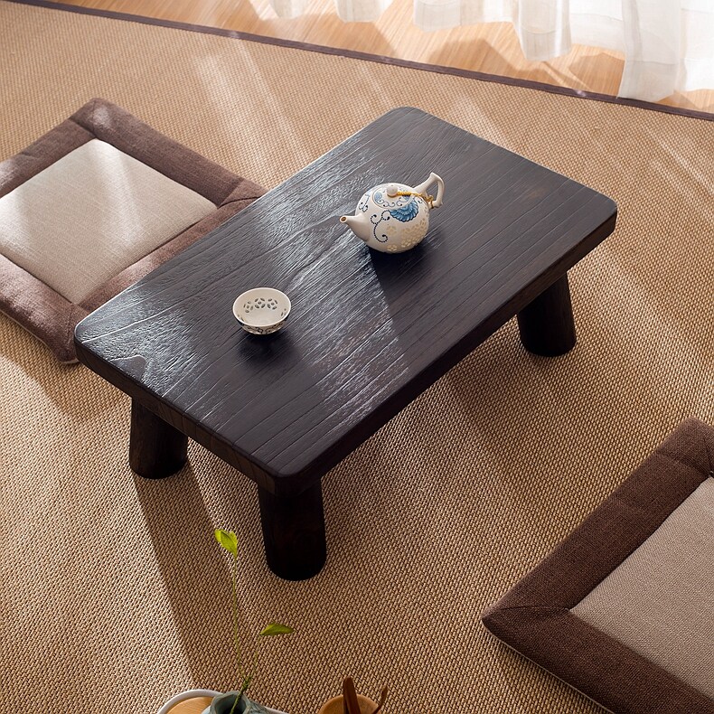 Japan-style Wood-burning Tung Wood Tatami tatami Dwarf Table Terrace Terrace Terrace several Table National School Table Collapse Mi Solid Wood Table