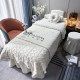 2024 winter new beauty bed cover four-piece set baby plush baby plush simple style beauty salon SPA bed special