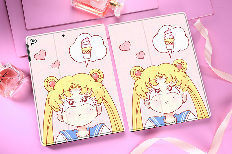 ipad 2018 khay bút mới silicone bảo vệ tay áo cartoon cute girl pro10.5 của Apple tablet - Phụ kiện máy tính bảng bàn phím cho ipad mini