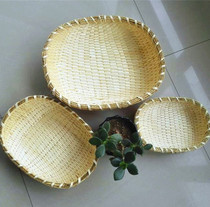 Willow basket storage basket willow steamed bread basket steamed bread basket steamed bread cage oval dustbasket sundries snack basket sewing basket