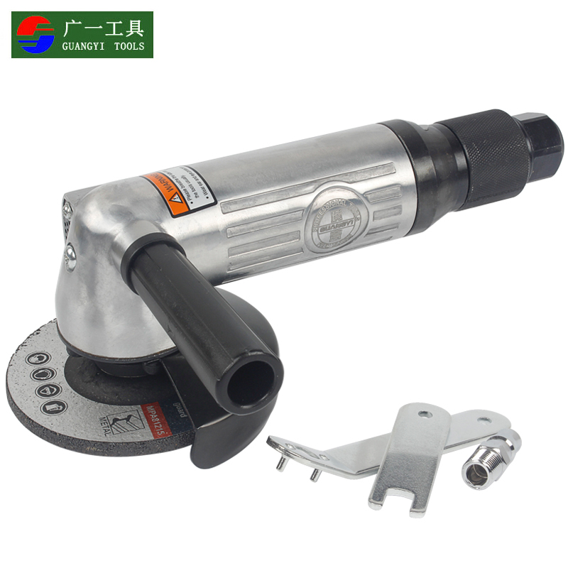 Guangyi 4 inch 5 inch pneumatic angle grinder Angle grinder Grinding machine Polishing machine Polishing machine