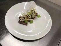 Lace hollow leaves crisps finished creative dishes decorative molecular dishes French leaves chocolate silicone baking