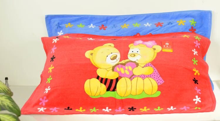 Bộ đồ mới cắt bông gấu nhung Xiyingmen 2014 mới in hình chiếc gối đôi mềm mại và thoải mái - Khăn gối khăn gối