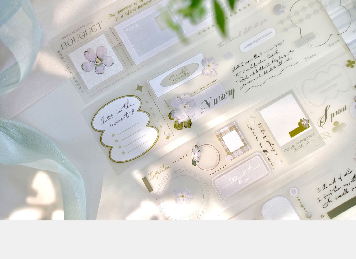 【預售】Vol4 夏日映像 雀斑茶新品手帳膠帶 和紙/PET - 膠紙/膠帶/紙膠帶 - 紙 紫色