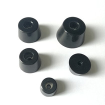 Rubber footbed round anti-damping instrument pad machine foot eco-friendly footbed sound bottom foot with spacer furniture foot nails